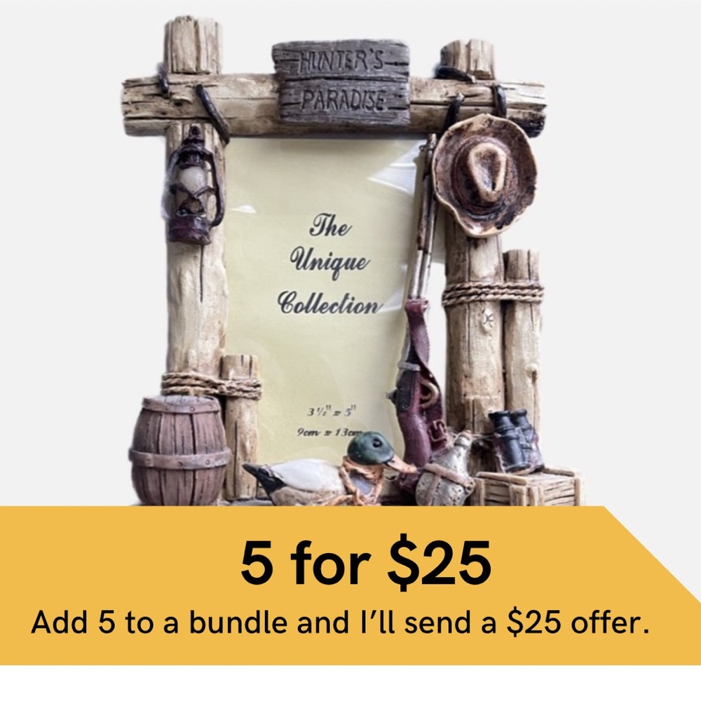Hunter’s Paradise free standing ceramic frame.